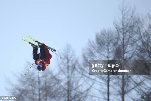 Kevin Rolland of France competes during the Freestyle Skiing Men's Ski Halfpipe Final on day thirteen of the PyeongChang 2018 Winter Olympic Games at...