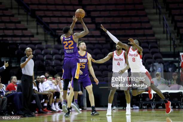 Danuel House of the Northern Arizona Suns shoots the ball against Memphis Hustle during an NBA G-League game on February 21, 2018 at Landers Center...