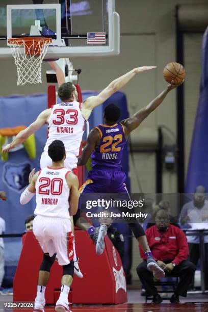 Danuel House of the Northern Arizona Suns shoots the ball against Memphis Hustle during an NBA G-League game on February 21, 2018 at Landers Center...