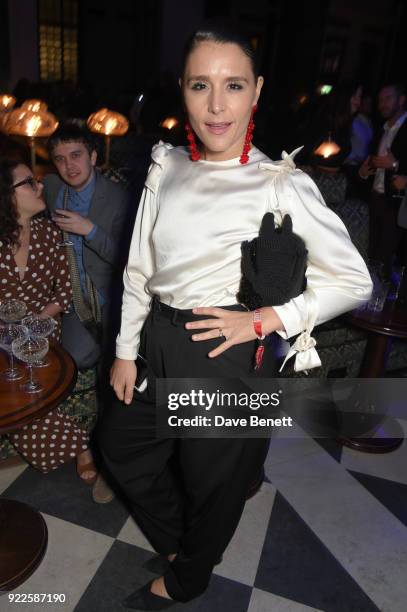 Jessie Ware attends the Universal Music BRIT Awards After-Party 2018 hosted by Soho House and Bacardi at The Ned on February 21, 2018 in London,...