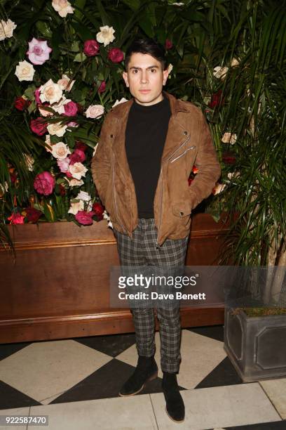 Luke Franks attends the Universal Music BRIT Awards After-Party 2018 hosted by Soho House and Bacardi at The Ned on February 21, 2018 in London,...