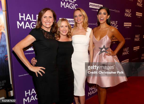 Molly Shannon, Angela Kinsey, Heather Graham, and Stephanie Beatriz attend the premiere of Momentum Pictures' "Half Magic" at The London West...