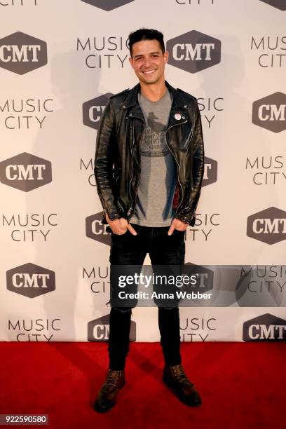 Wells Adams attends CMT's "Music City" premiere party on February 20, 2018 in Nashville, Tennessee.