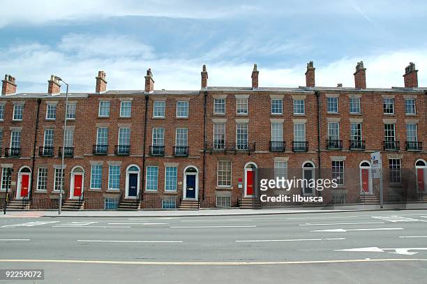 typical british houses - detached house stock pictures, royalty-free photos & images