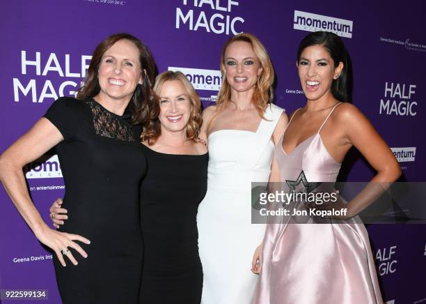Molly Shannon, Angela Kinsey, Heather Graham, and Stephanie Beatriz attend the premiere of Momentum Pictures' "Half Magic" at The London West...