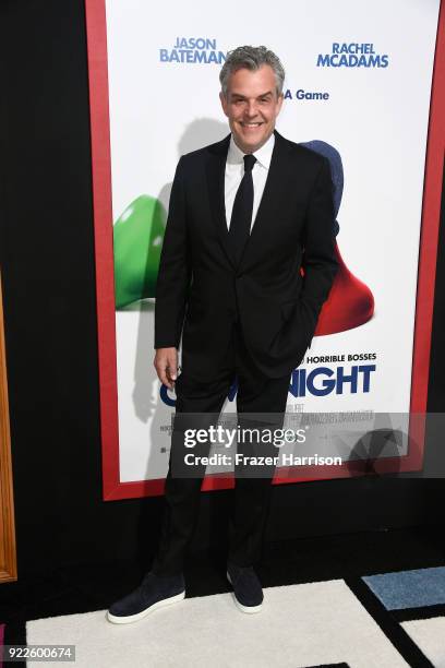 Danny Huston attends the premiere of New Line Cinema and Warner Bros. Pictures' "Game Night" at TCL Chinese Theatre on February 21, 2018 in...