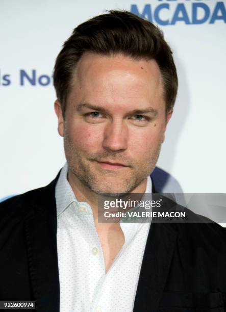 Actor Scott Porter arrives for the World Premiere of Warner Bros., "Game Night," on February 21 in Hollywood, California. / AFP PHOTO / VALERIE MACON