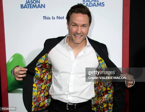 Actor Scott Porter arrives for the World Premiere of Warner Bros., "Game Night," on February 21 in Hollywood, California. / AFP PHOTO / VALERIE MACON