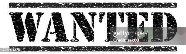 wanted - wanted poster type stock illustrations