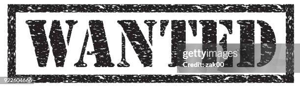 wanted - wanted poster type stock illustrations