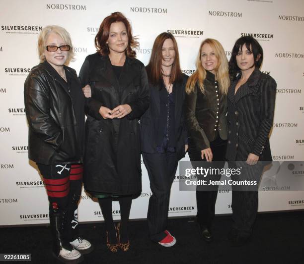 The Go-Go's - Gina Schock, Belinda Carlisle, Kathy Valentine, Charlotte Caffey and Jane Wiedlin