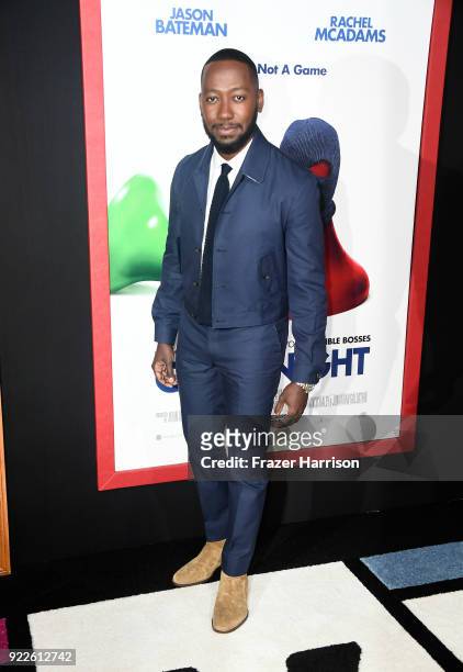 Lamorne Morris attends the premiere of New Line Cinema and Warner Bros. Pictures' "Game Night" at TCL Chinese Theatre on February 21, 2018 in...