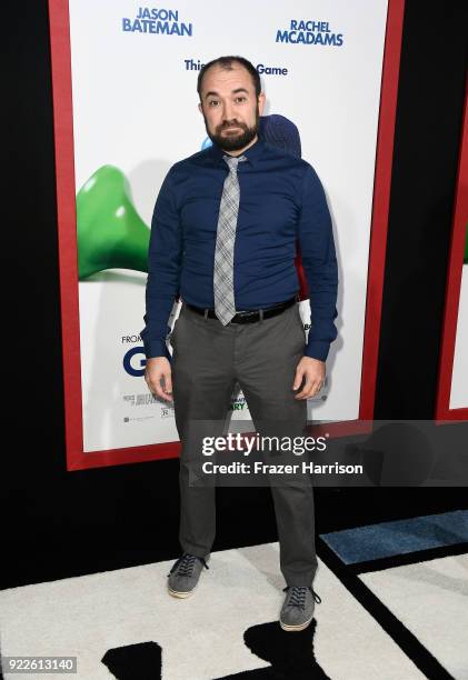 Craig Benzine attends the premiere of New Line Cinema and Warner Bros. Pictures' "Game Night" at TCL Chinese Theatre on February 21, 2018 in...