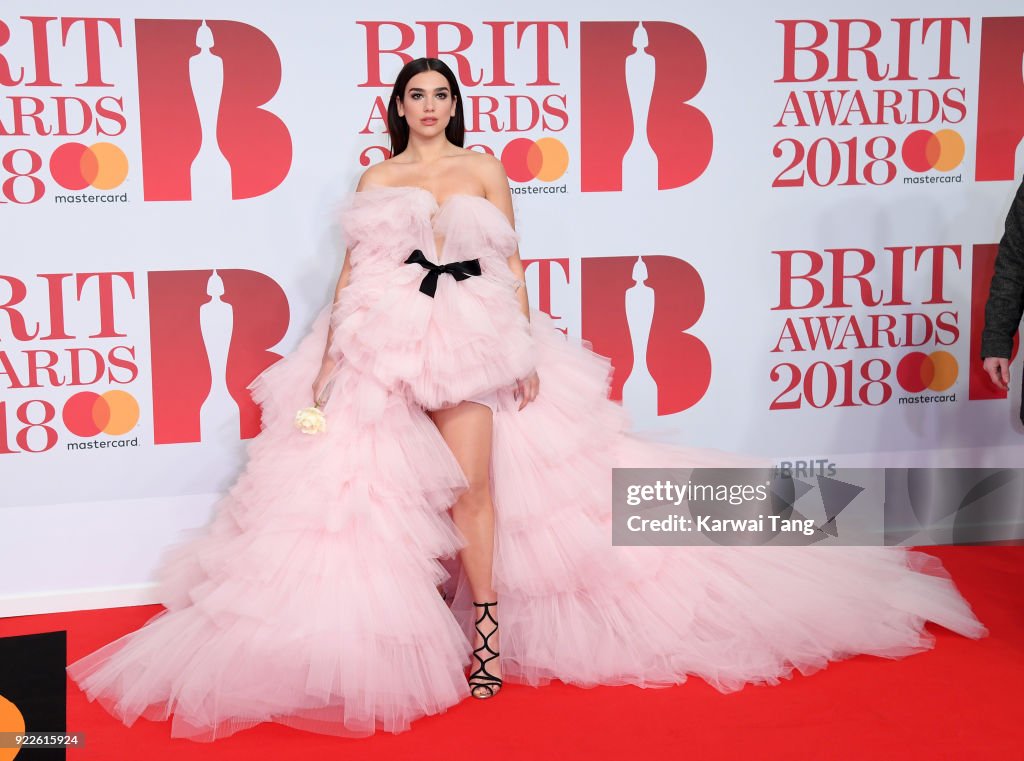 The BRIT Awards 2018 - Red Carpet Arrivals