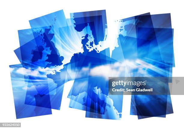 europe map abstract - germany denmark stock pictures, royalty-free photos & images