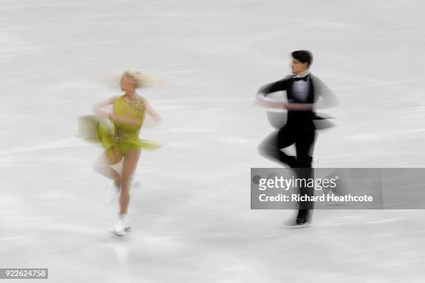 Piper Gilles and Paul Poirier of Canada compete in the Figure Skating Ice Dance Free Dance on day eleven of the PyeongChang 2018 Winter Olympic Games...