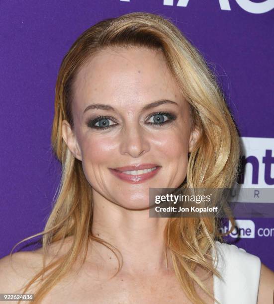 Heather Graham attends the Los Angeles Premiere "Half Magic" at The London West Hollywood on February 21, 2018 in West Hollywood, California.