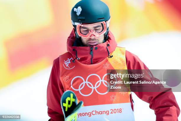 Kevin Rolland of France competes during the Freestyle Skiing Men's Finals Ski Halfpipe at Pheonix Snow Park on February 22, 2018 in Pyeongchang-gun,...