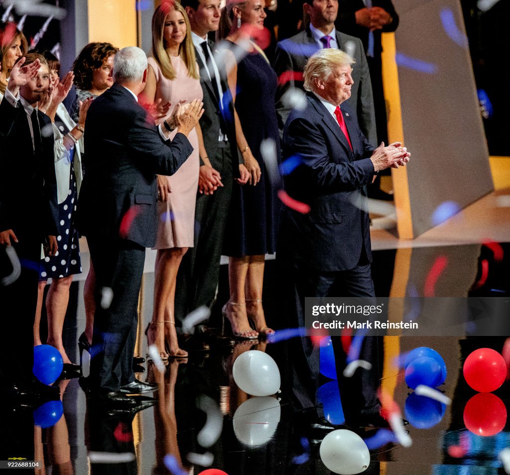 Trump, Pence, & Families At RNC