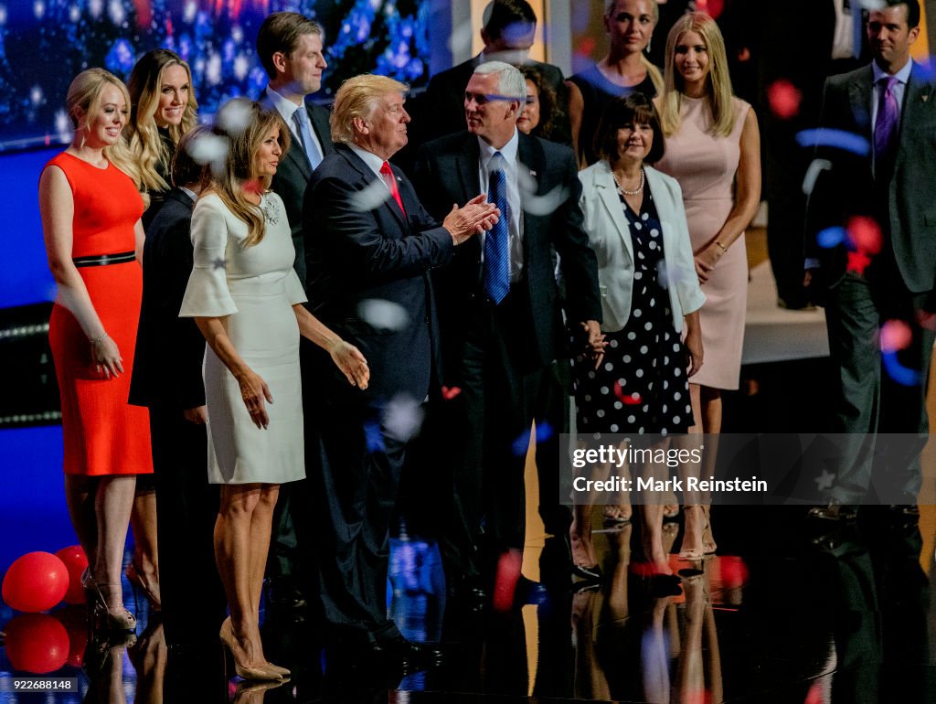 Trump, Pence, & Families At RNC