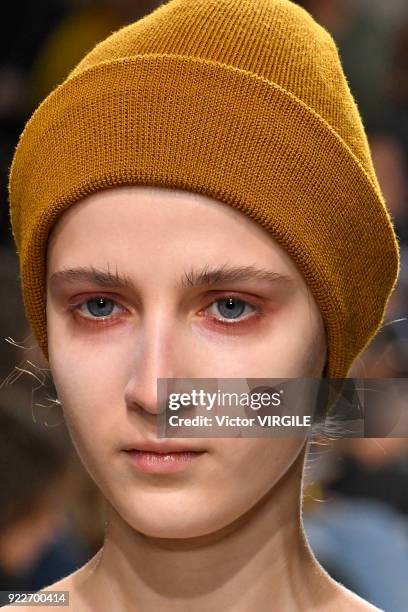 Model walks the runway at the Isa Arfen Ready to Wear Fall/Winter 2018-2019 fashion show during London Fashion Week February 2018 on February 20,...