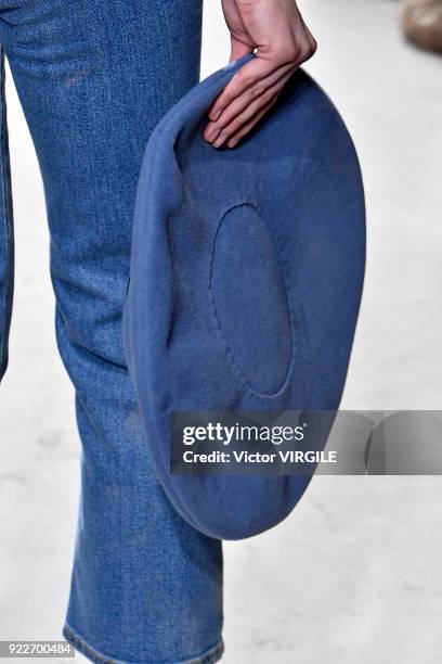 Model walks the runway at the Isa Arfen Ready to Wear Fall/Winter 2018-2019 fashion show during London Fashion Week February 2018 on February 20,...