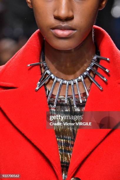 Model walks the runway at the Isa Arfen Ready to Wear Fall/Winter 2018-2019 fashion show during London Fashion Week February 2018 on February 20,...