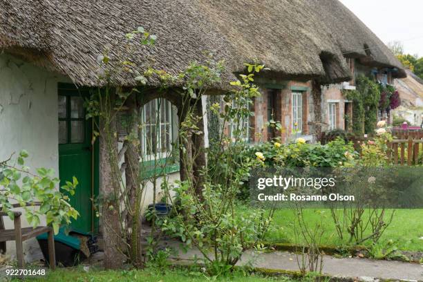 cottages in ireland. - rosanne olson stockfoto's en -beelden