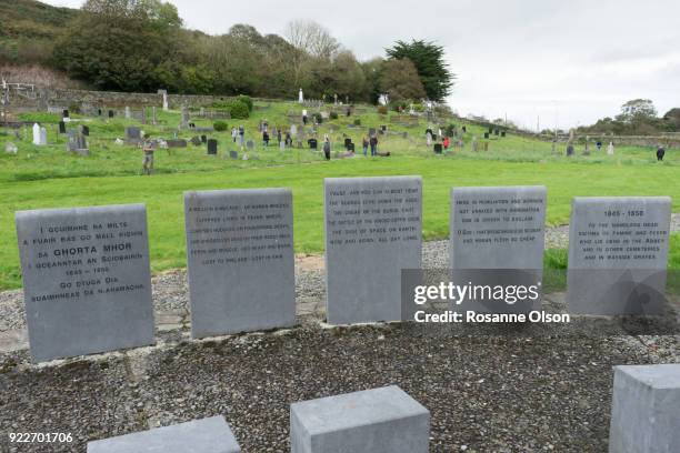 cemetery in ireland. - rosanne olson stockfoto's en -beelden