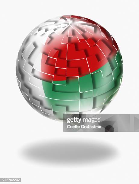madagascar button with flag isolated on white - madagascar flag stock illustrations