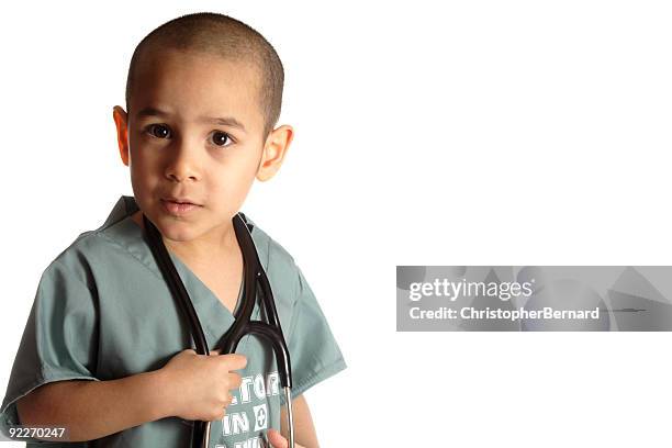 medico in corso - vestita da dottoressa foto e immagini stock