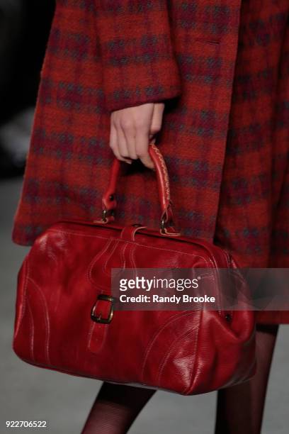 Classic Anna Sui handbag on the runway during the Anna Sui fashion show; February 2018 - New York Fashion Week: The Shows at Gallery I at Spring...