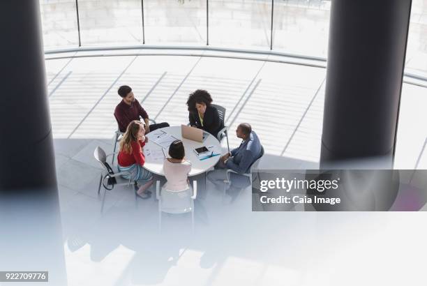 business people meeting, planning at office table - soft focus office stock pictures, royalty-free photos & images