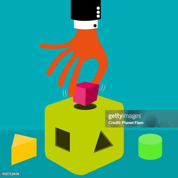iq test - science nerd stock illustrations