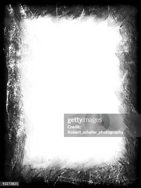 edge - charcoal rubbed - rough border stock pictures, royalty-free photos & images