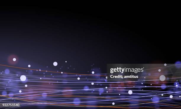 network dots - digital globe stock illustrations