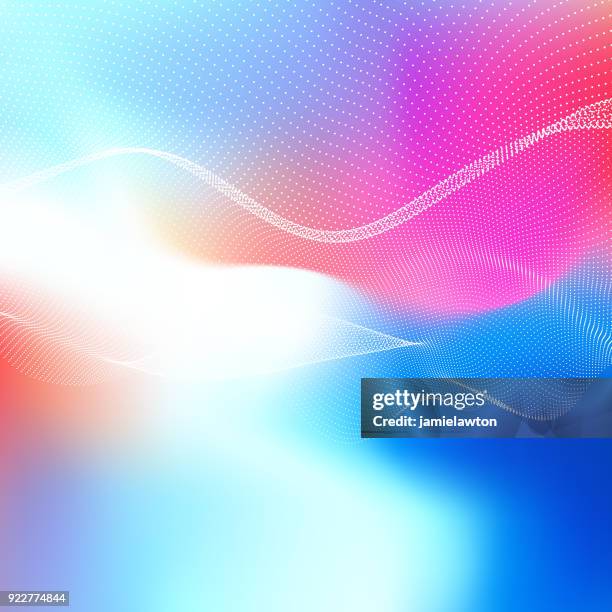 abstract flowing dots background - long exposure stock illustrations