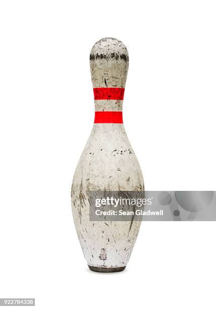 used bowling pin - bowling pin stock-fotos und bilder