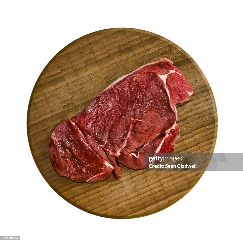 Raw steak