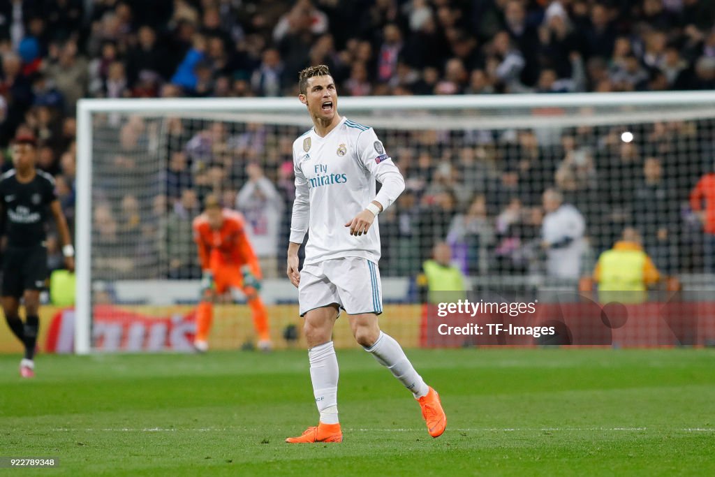 Real Madrid v Paris Saint-Germain - UEFA Champions League Round of 16: First Leg