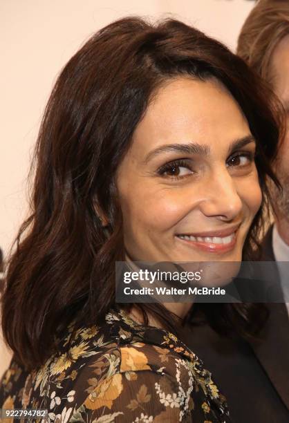 Annie Parisse attends the Off-Broadway Opening Night performance of "At Home at the Zoo" on February 21, 2018 at Pershing Square Signature Center in...