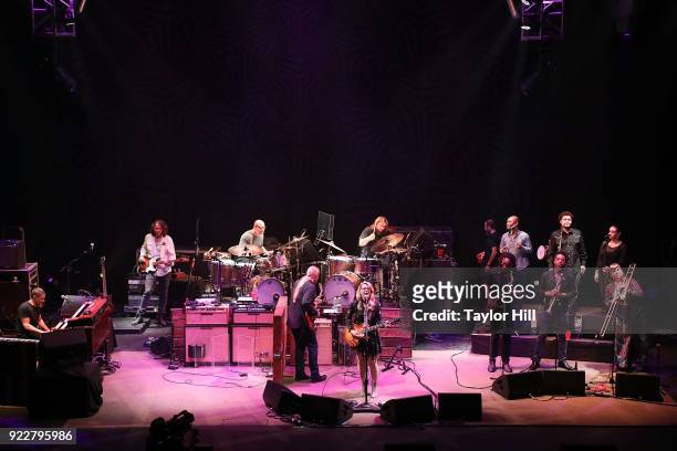 Derek Trucks, Susan Tedeschi, and the Tedeschi Trucks Band perform at The Capitol Theatre on February 21, 2018 in Pt Chester, New York.