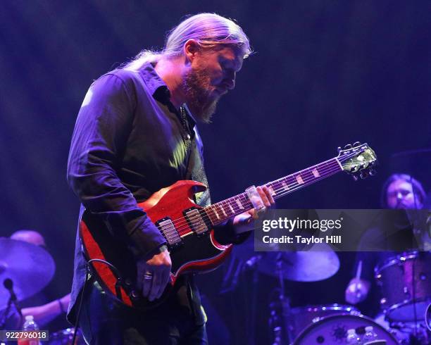 Derek Trucks of Tedeschi Trucks Band performs at The Capitol Theatre on February 21, 2018 in Pt Chester, New York.