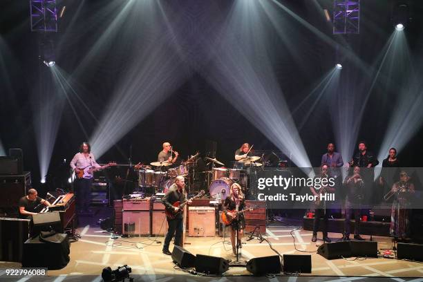 Derek Trucks, Susan Tedeschi, and the Tedeschi Trucks Band perform at The Capitol Theatre on February 21, 2018 in Pt Chester, New York.