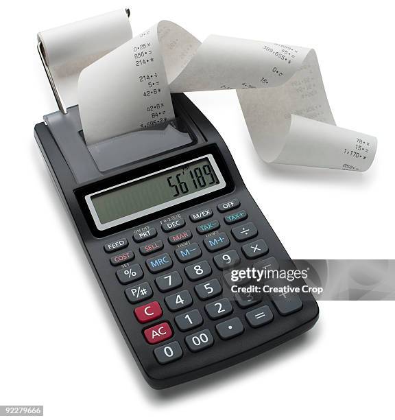 Simple Calculation Paper Machine 105 Calculator Paper Roll Stock Photos, High-Res Pictures, and Images ...