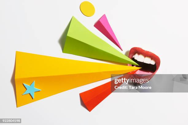 mouth shouting with copy space - someone shouting stock pictures, royalty-free photos & images