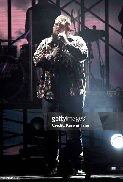 Rag'n'Bone Man performs at the BRIT Awards 2018 held at The O2 Arena on February 21, 2018 in London, England.