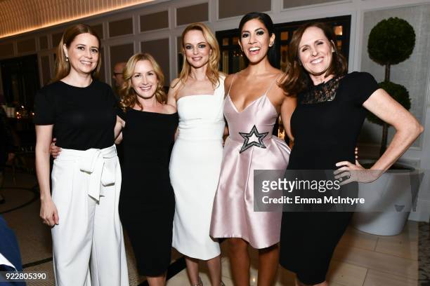 Jenna Fischer, Angela Kinsey, Heather Graham, Stephanie Beatriz, and Molly Shannon attend the after party for the premiere of Momentum Pictures'...