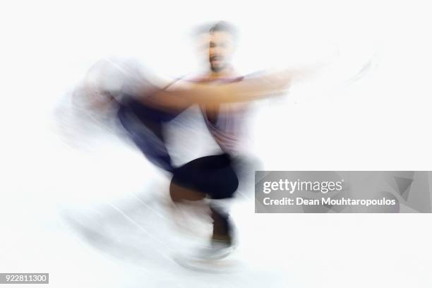 Gabriella Papadakis and Guillaume Cizeron of France compete in the Figure Skating Ice Dance Free Dance on day eleven of the PyeongChang 2018 Winter...