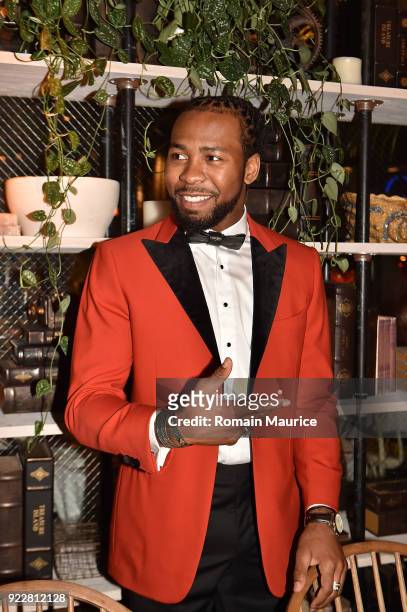 Josh Norman attends Haute Living and One Thousand Museum celebrate cover star Josh Norman at Kiki on the River on February 21, 2018 in Miami, Florida.